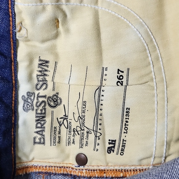 Earnest Sewn Women's Jeans Size 24, 28, 29 Ali Medium Wash Low-Rise Bootcut - Picture 5 of 7